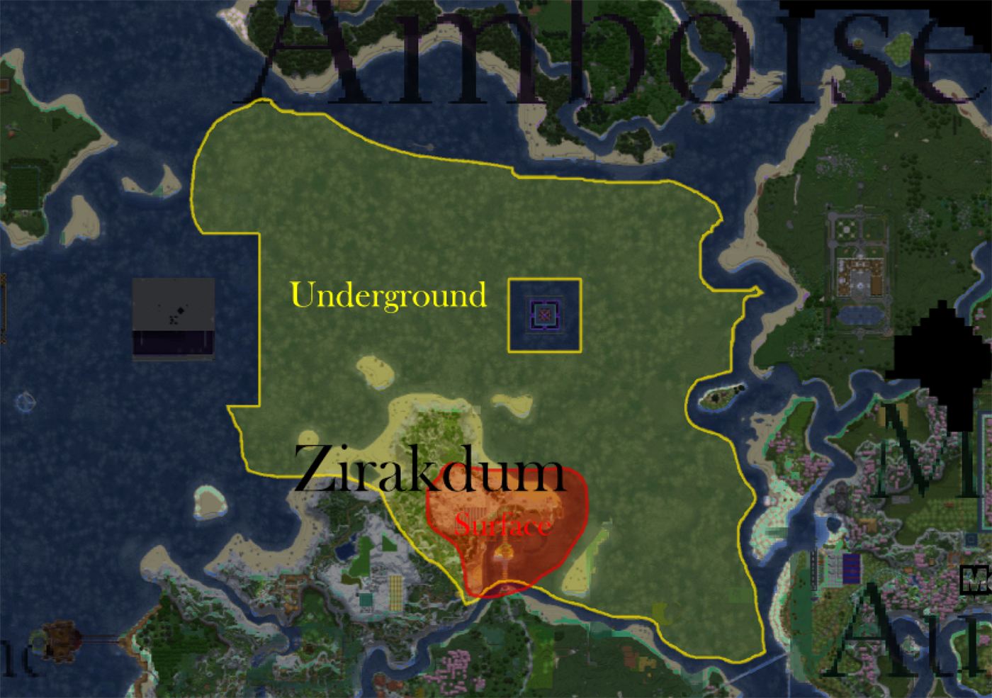 The official map of Zirakdum, accurate at the time it was posted.